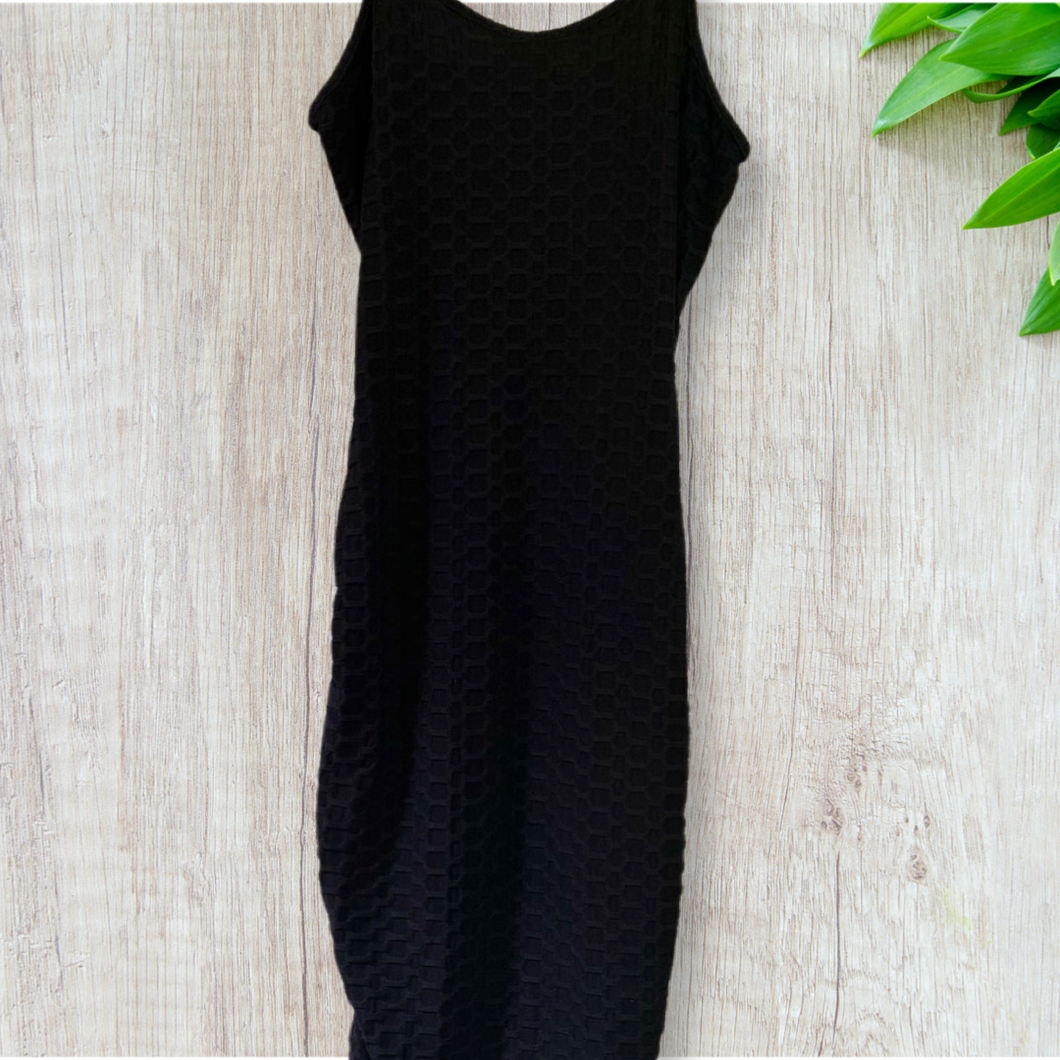 Midnight Black Fitted Dress