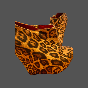 Ms. Chol Cheetah Wedge Shoes